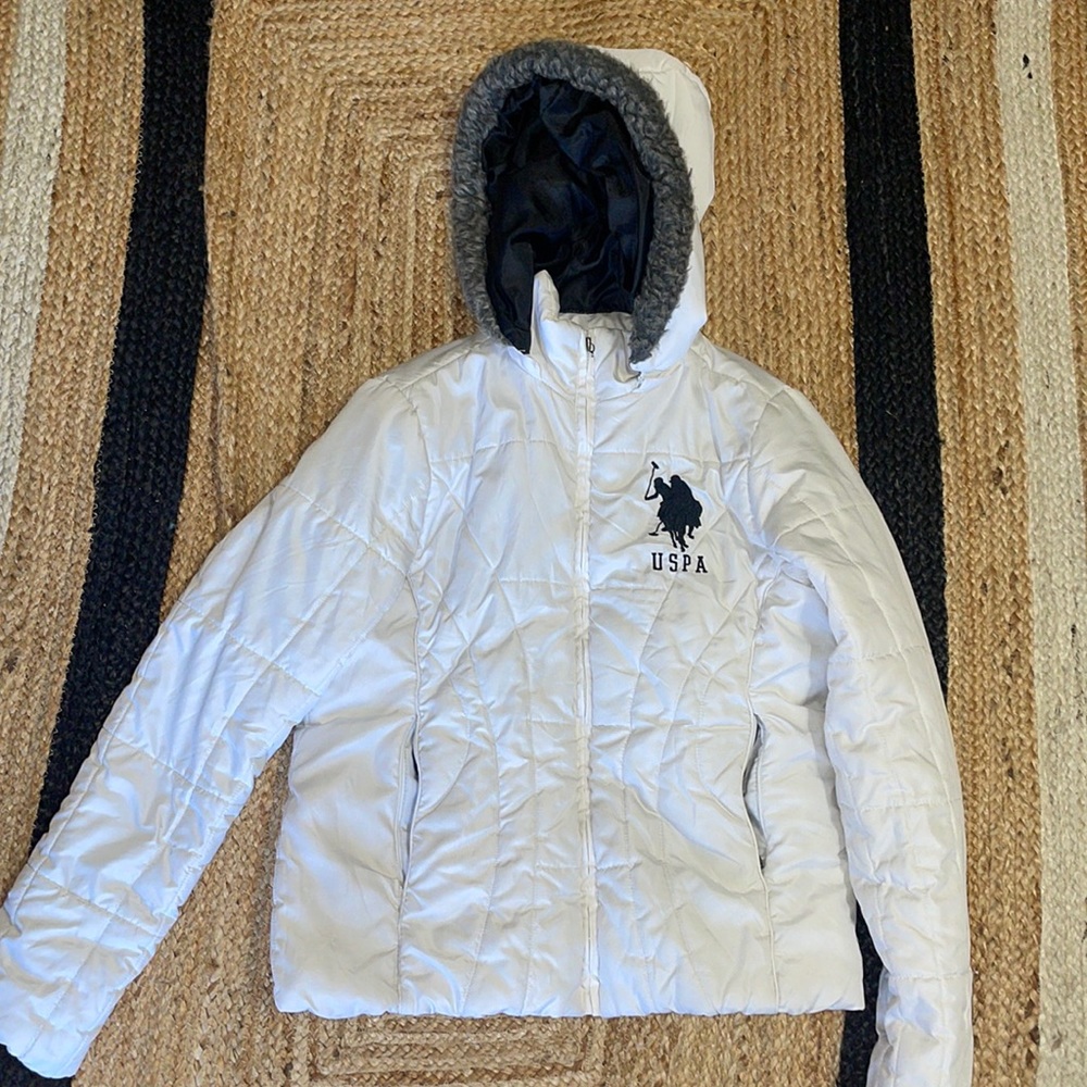 Polo White Puffer Jacket